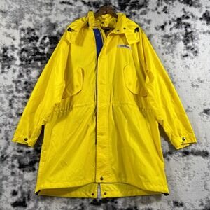 Polo Sport Ralph Slicker Lauren Jacket Mens Size Small Yellow Pockets Hooded‎